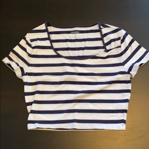 Striped crop top